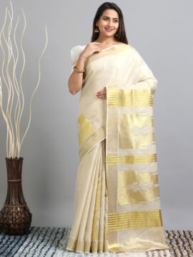 Luxurious Tissue Saree with Rich Pallu & Intricate Work - Suju Sarees