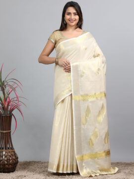 Tissue Saree with Heavy Work & Rich Pallu – Elegant Look - Suju Sarees