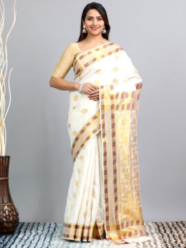 Traditional Cotton Saree – Heavy Work Rich Pallu Look - Suju Sarees