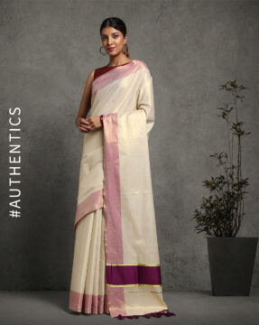 Tissue Saree With Tussel Pallu – Festive Edition- Suju Sarees