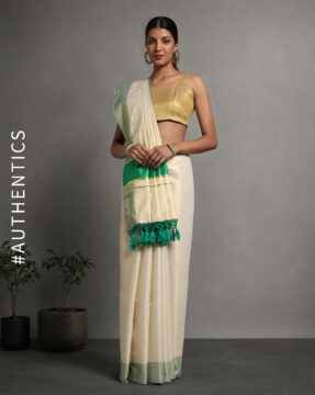 Premium Tissue Saree With Contrast Fancy Pallu - Suju Sarees